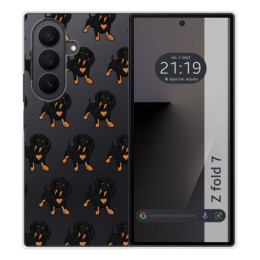 Funda Silicona para Samsung Galaxy Z Fold 7 5G diseño Perros 10 Dibujos