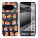 Funda Silicona Transparente para Google Pixel 10 / 10 Pro 5G diseño Capibara 01 Dibujos
