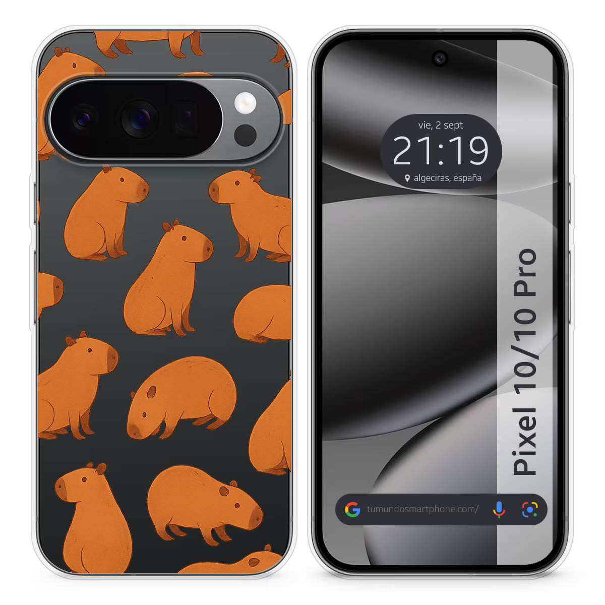 Funda Silicona Transparente para Google Pixel...