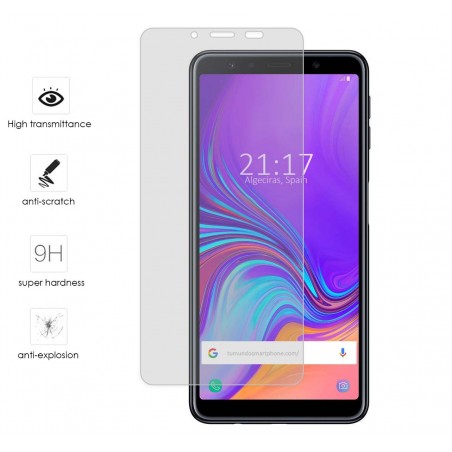 Protector Cristal Templado para Samsung Galaxy A7 (2018) Vidrio