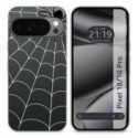 Funda Silicona Transparente para Google Pixel 10 / 10 Pro 5G diseño Araña Dibujos