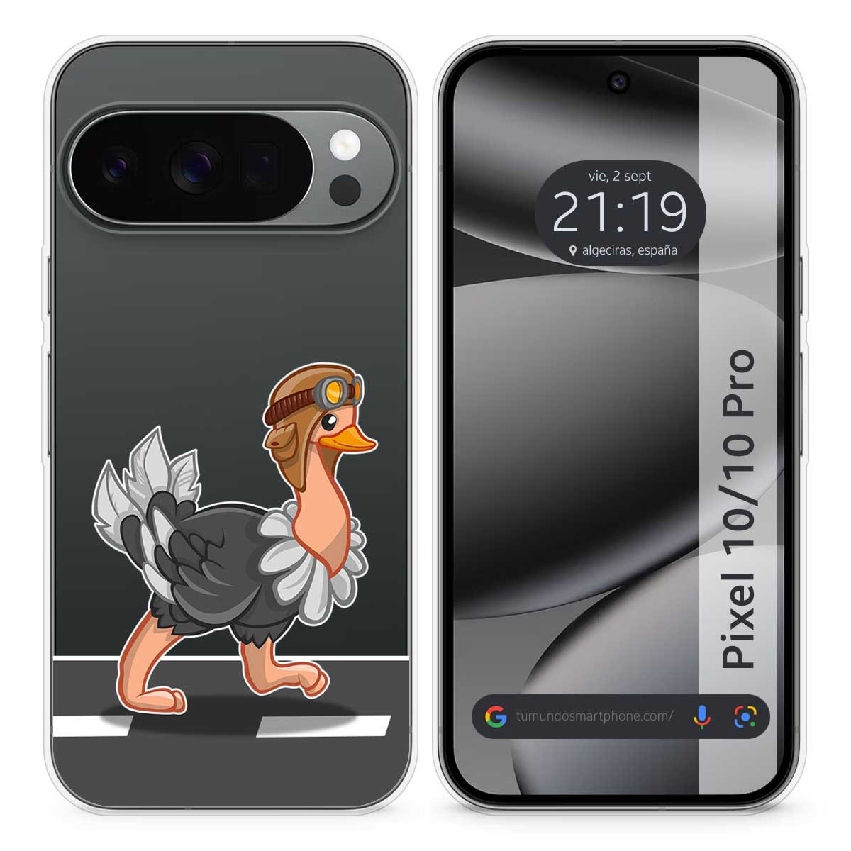 Funda Silicona Transparente para Google Pixel...