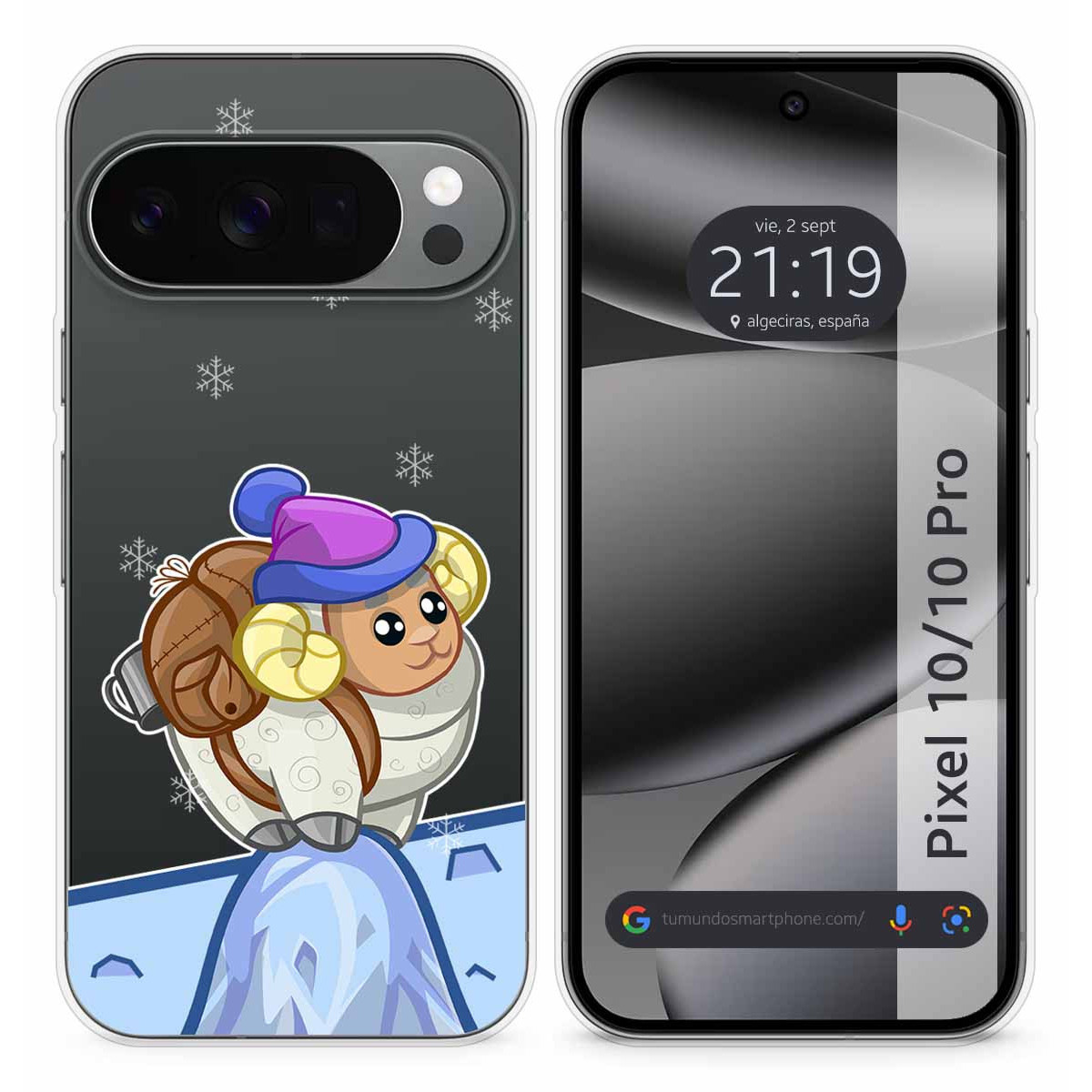 Funda Silicona Transparente para Google Pixel...