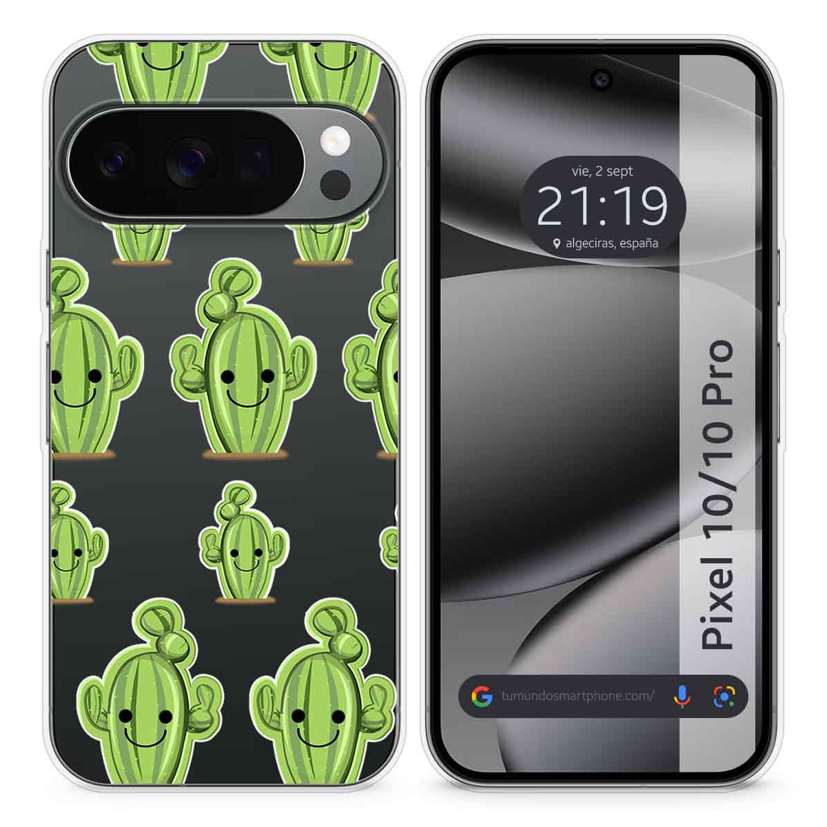 Funda Silicona Transparente para Google Pixel...