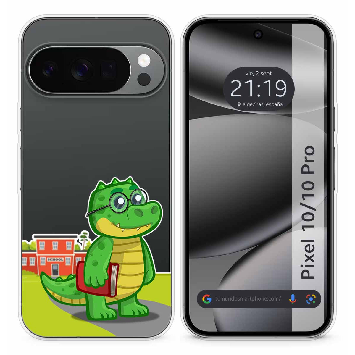 Funda Silicona Transparente para Google Pixel...