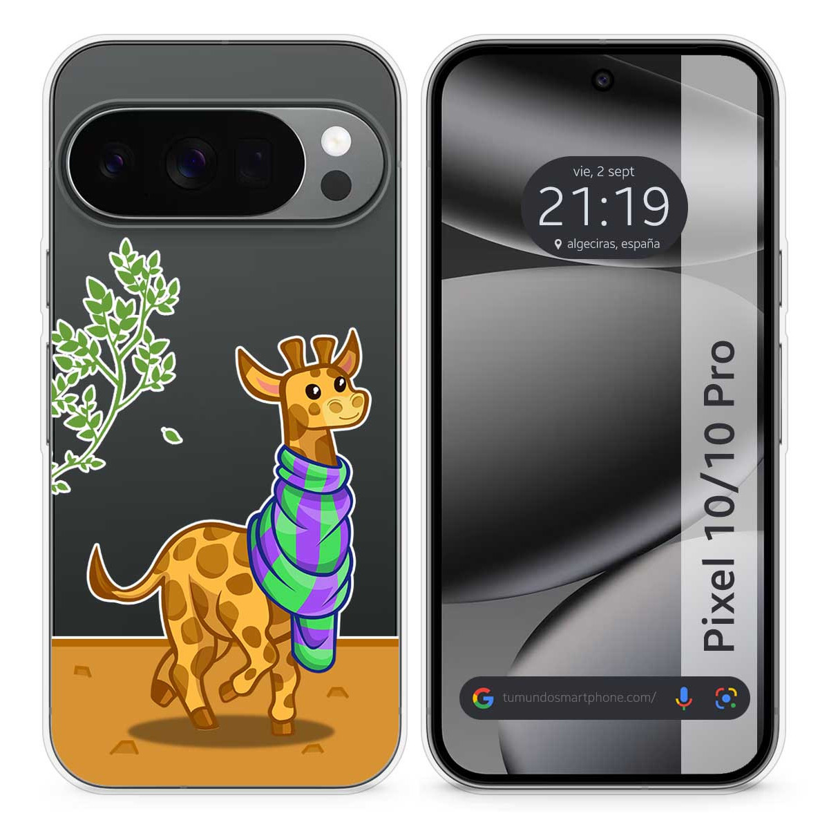 Funda Silicona Transparente para Google Pixel...