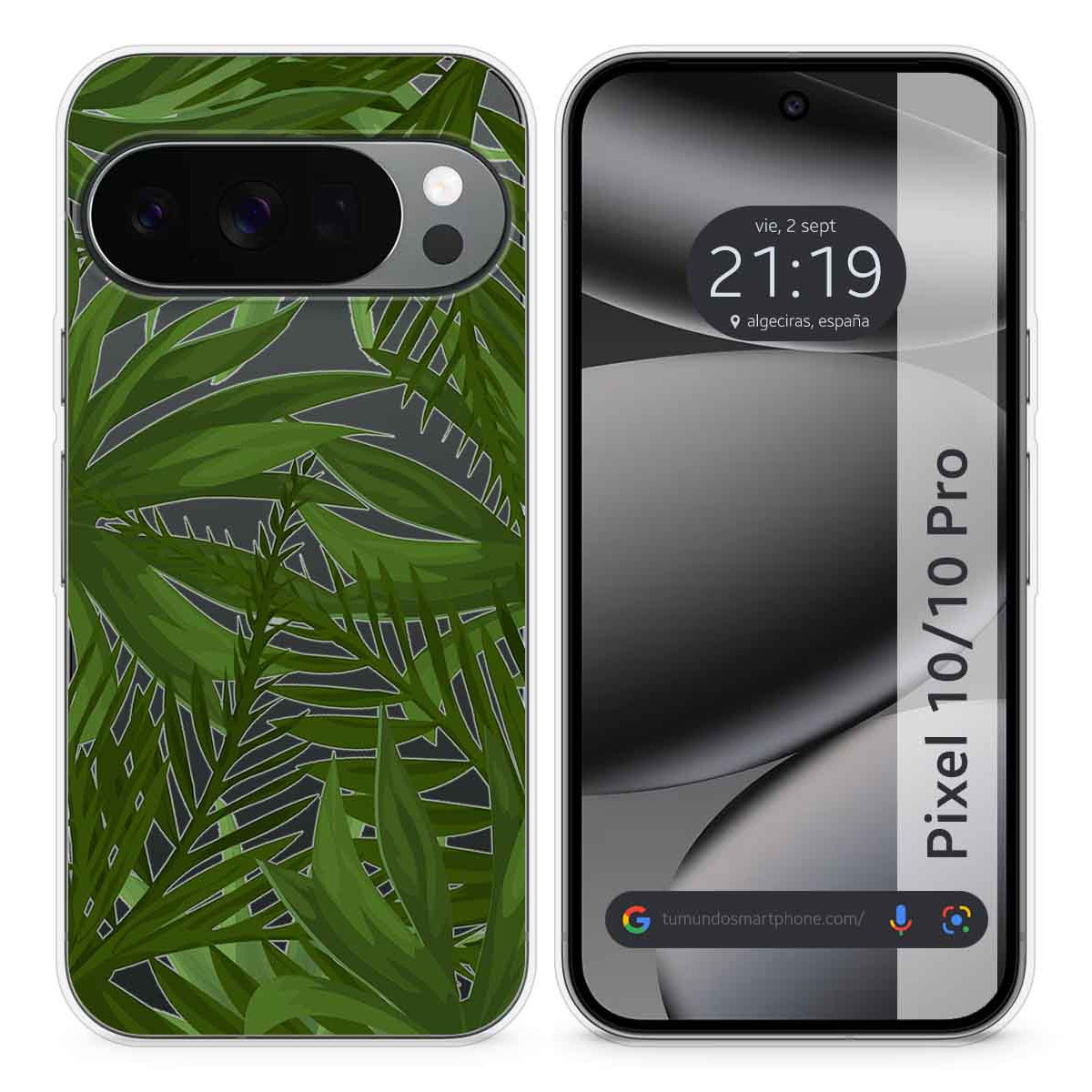 Funda Silicona Transparente para Google Pixel...