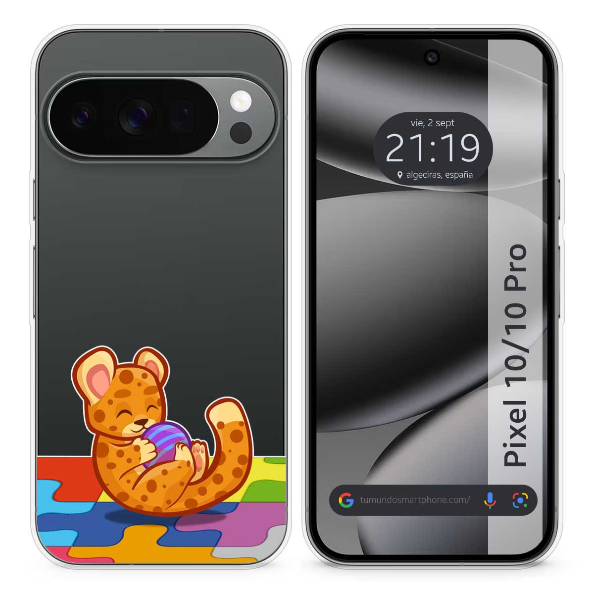 Funda Silicona Transparente para Google Pixel...