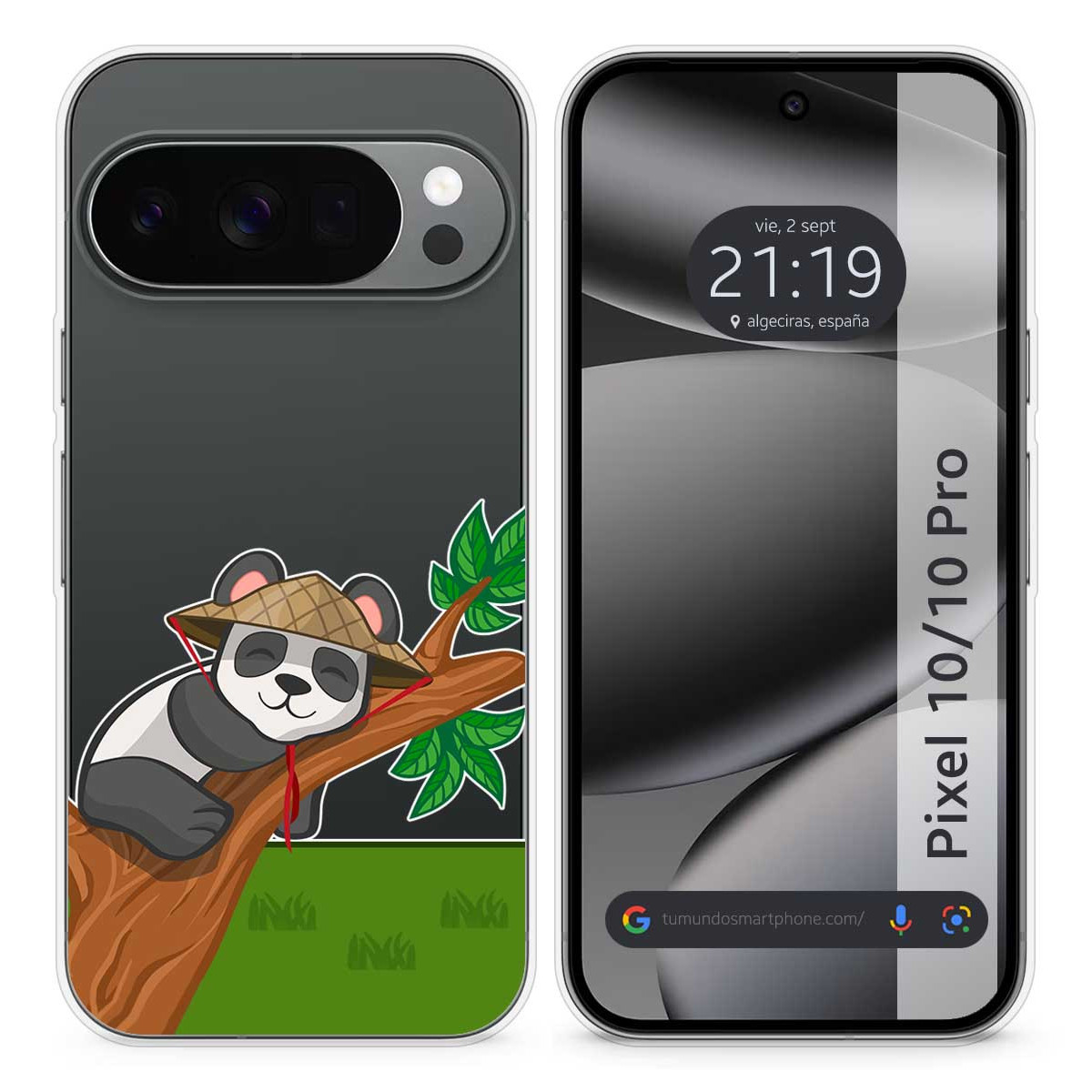 Funda Silicona Transparente para Google Pixel...