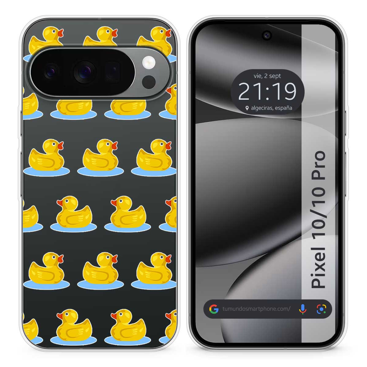 Funda Silicona Transparente para Google Pixel...