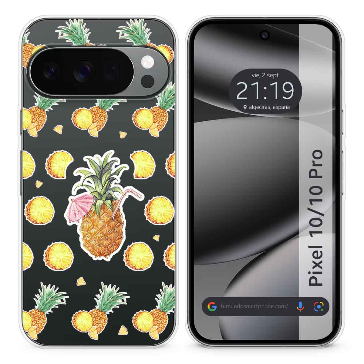 Funda Silicona Transparente para Google Pixel...