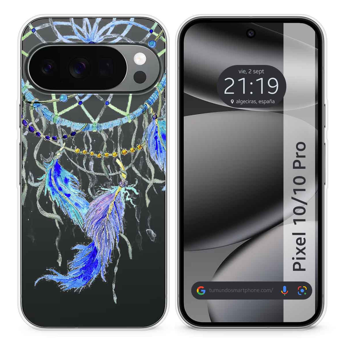 Funda Silicona Transparente para Google Pixel...