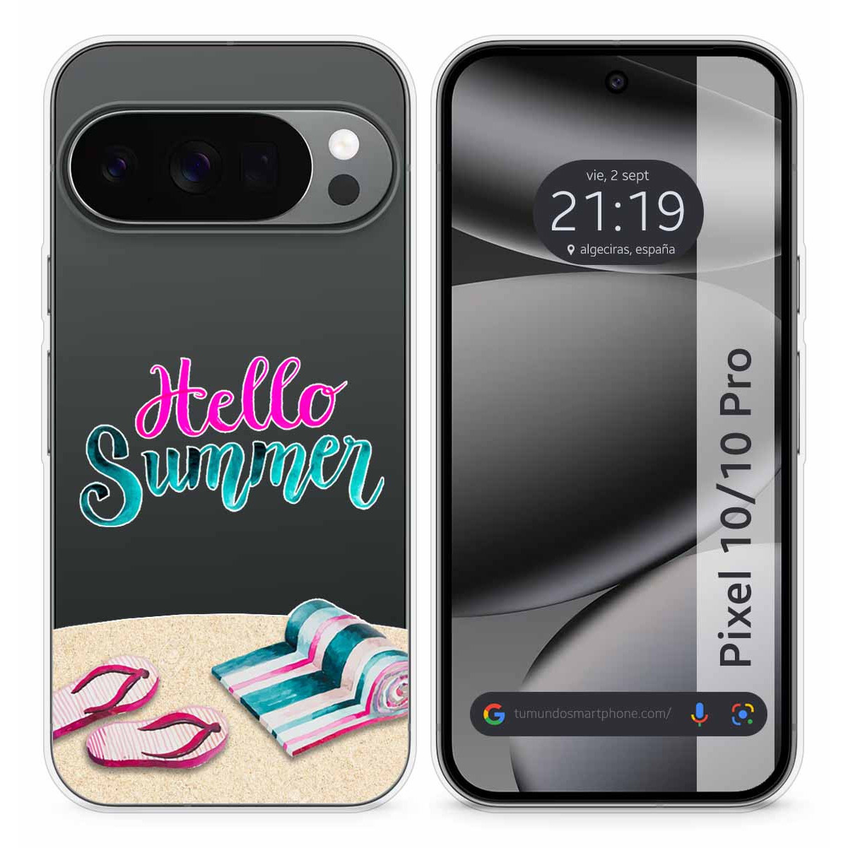 Funda Silicona Transparente para Google Pixel...