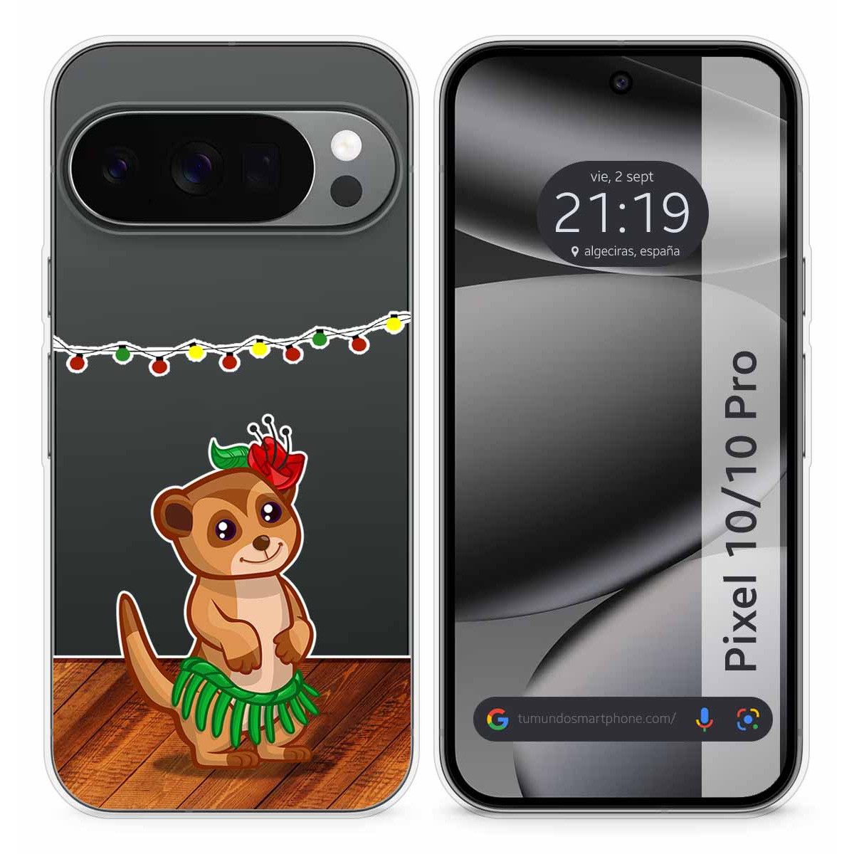 Funda Silicona Transparente para Google Pixel...