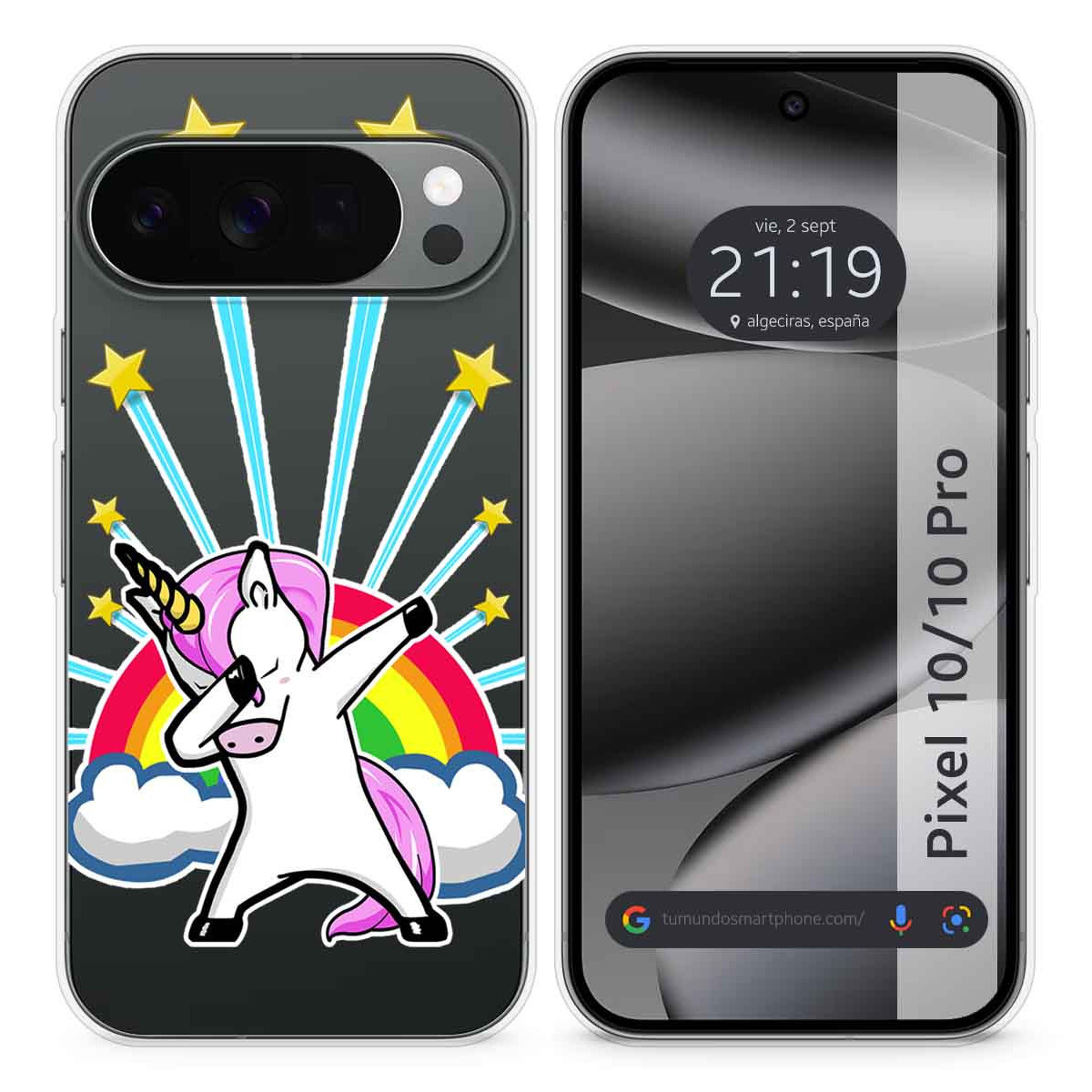 Funda Silicona Transparente para Google Pixel...