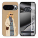 Funda Silicona para Google Pixel 10 / 10 Pro 5G diseño Mujer 10 Dibujos