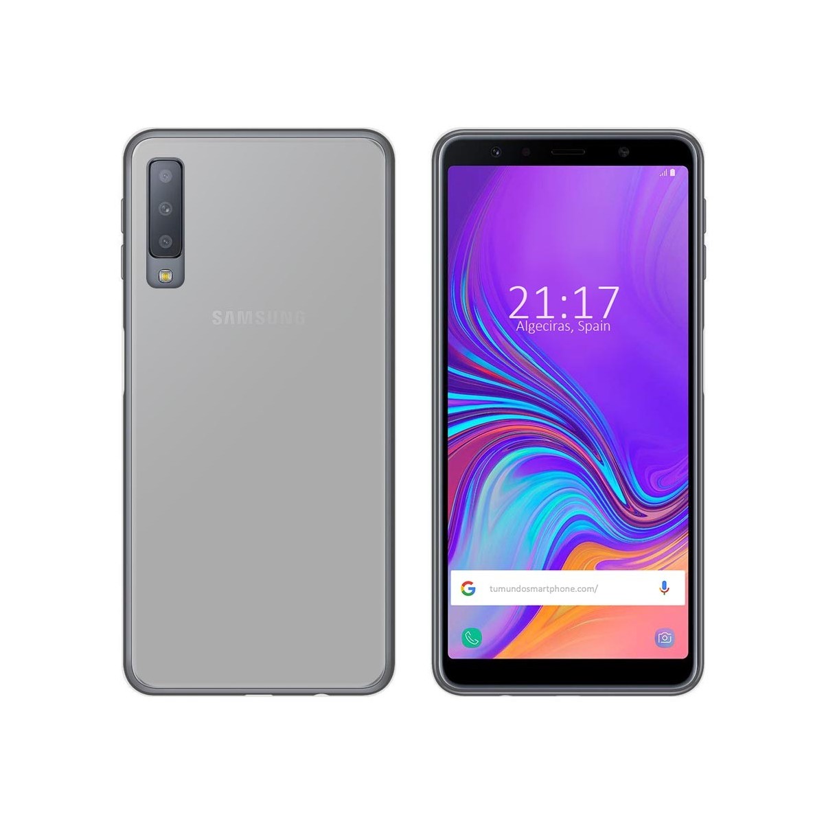 Funda Gel Tpu para Samsung Galaxy A7 (2018) Color Transparente