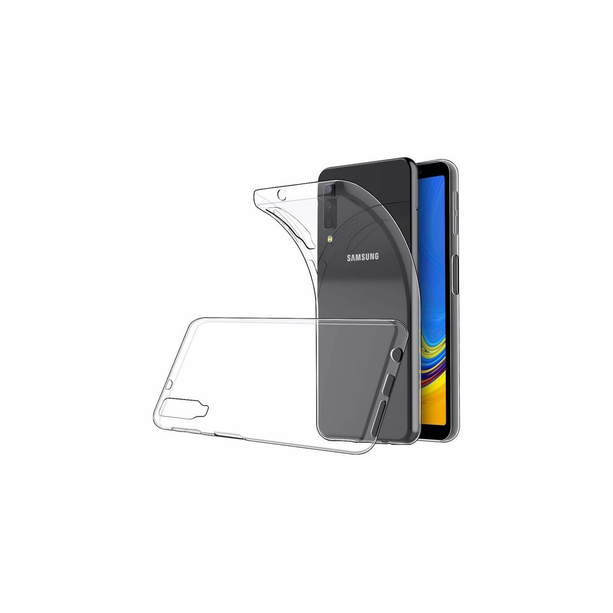 Funda Gel Tpu Fina Ultra-Thin 0,5mm Transparente para Samsung Galaxy A7 (2018)
