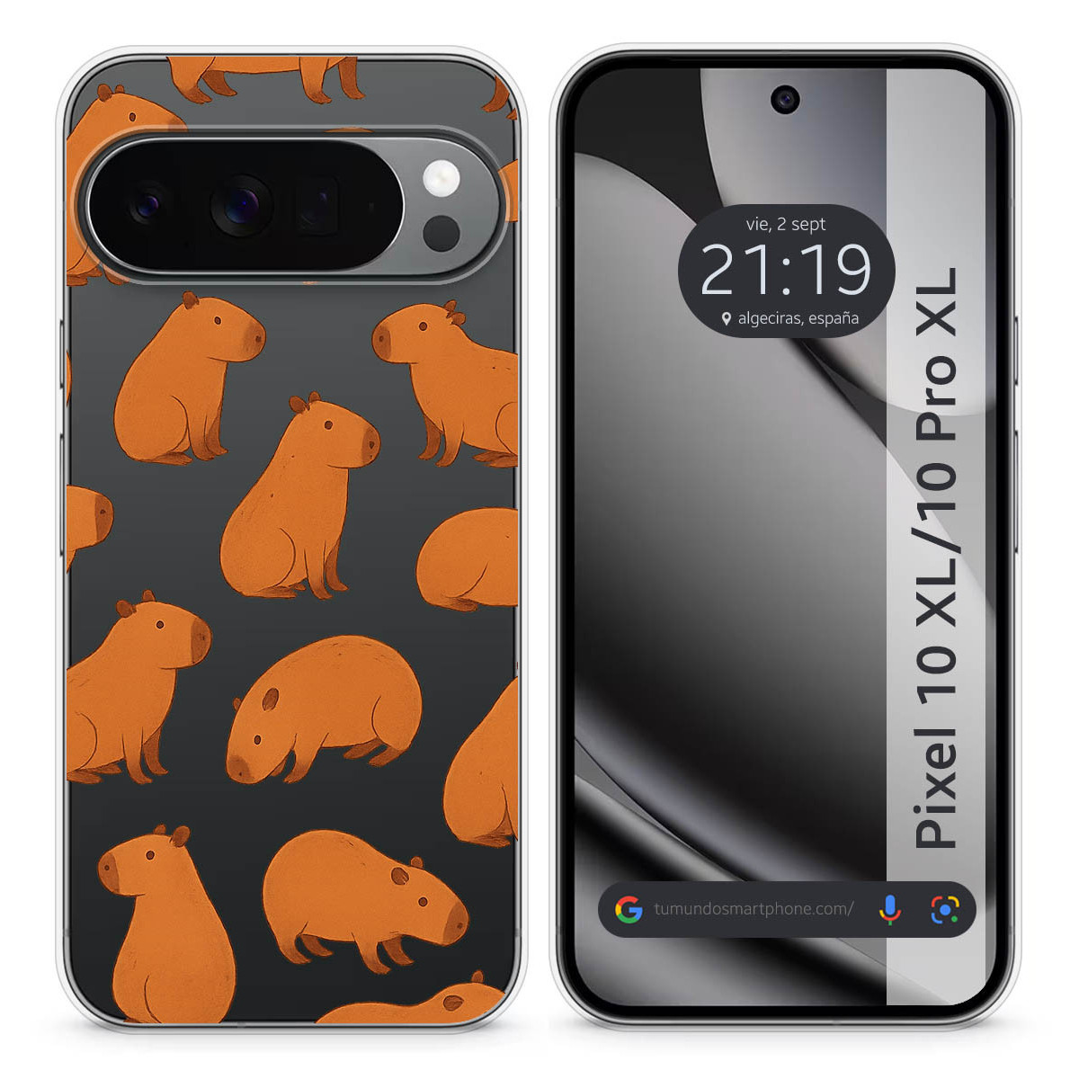 Funda Silicona Transparente para Google Pixel...