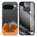 Funda Silicona Transparente para Google Pixel 10 Pro XL 5G diseño Bufalo Dibujos