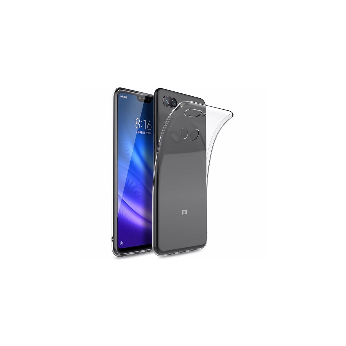 Funda Gel Tpu Fina Ultra-Thin 0,5mm Transparente para Xiaomi Mi 8 Lite