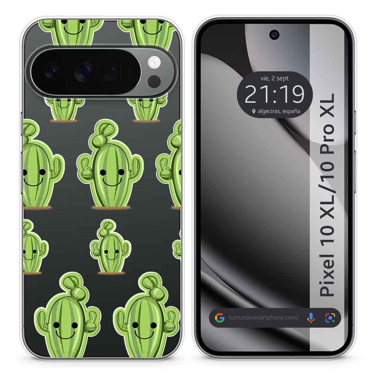 Funda Silicona Transparente para Google Pixel...