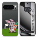 Funda Silicona Transparente para Google Pixel 10 Pro XL 5G diseño Conejo Dibujos
