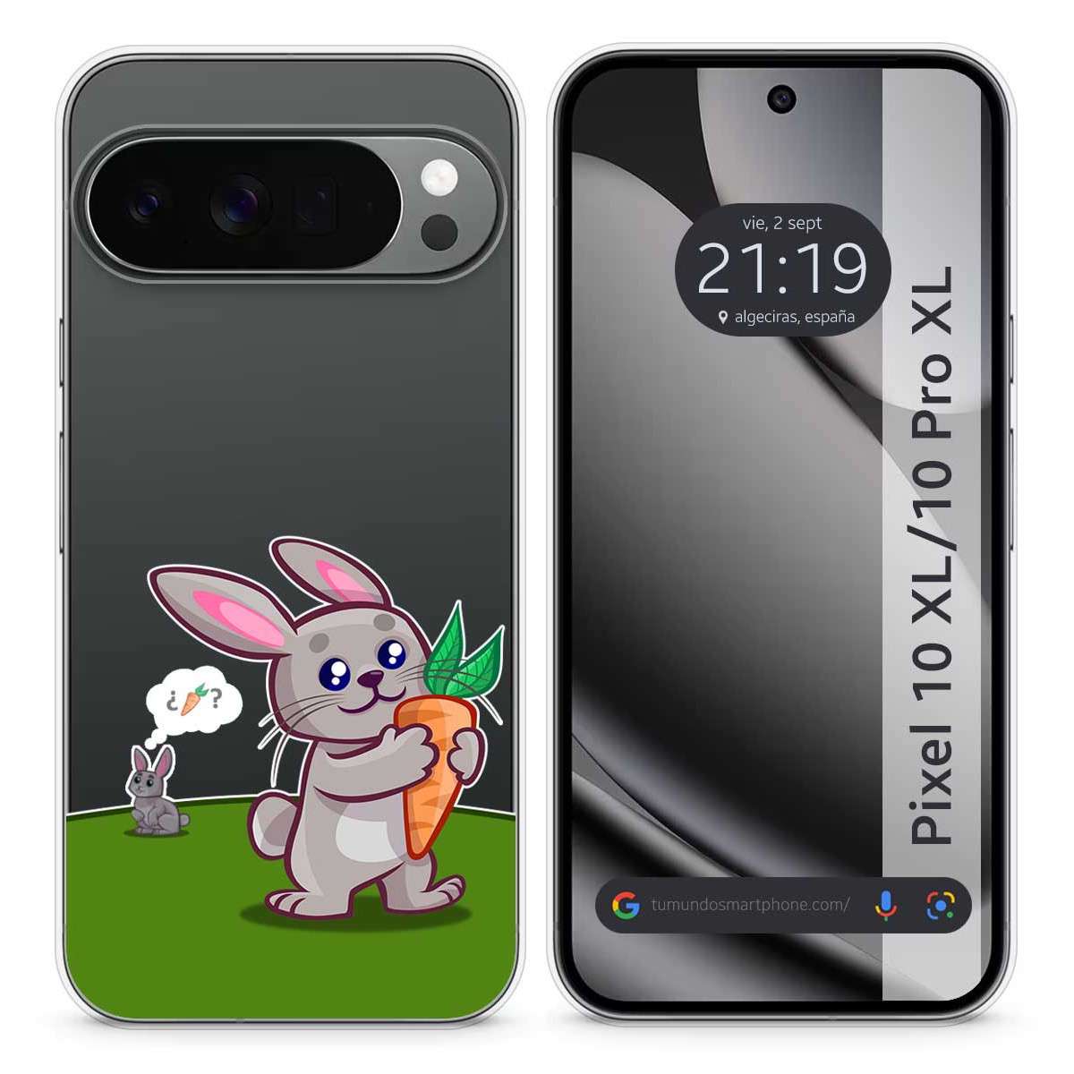 Funda Silicona Transparente para Google Pixel...