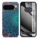 Funda Silicona Transparente para Google Pixel 10 Pro XL 5G diseño Mandala Dibujos