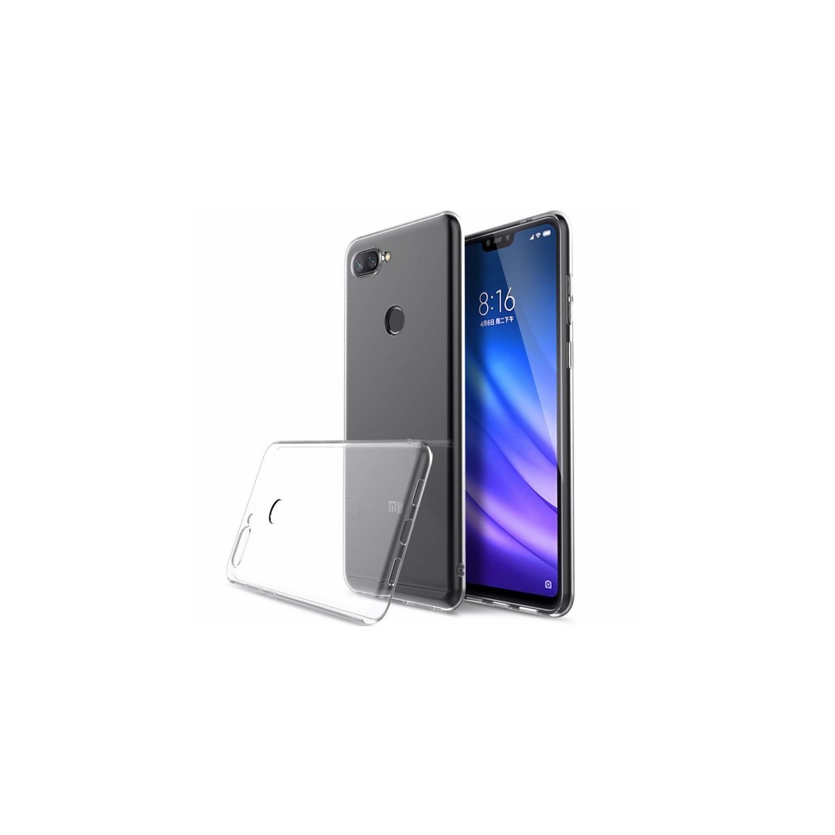 Funda Gel Tpu Fina Ultra-Thin 0,5mm Transparente para Xiaomi Mi 8 Lite
