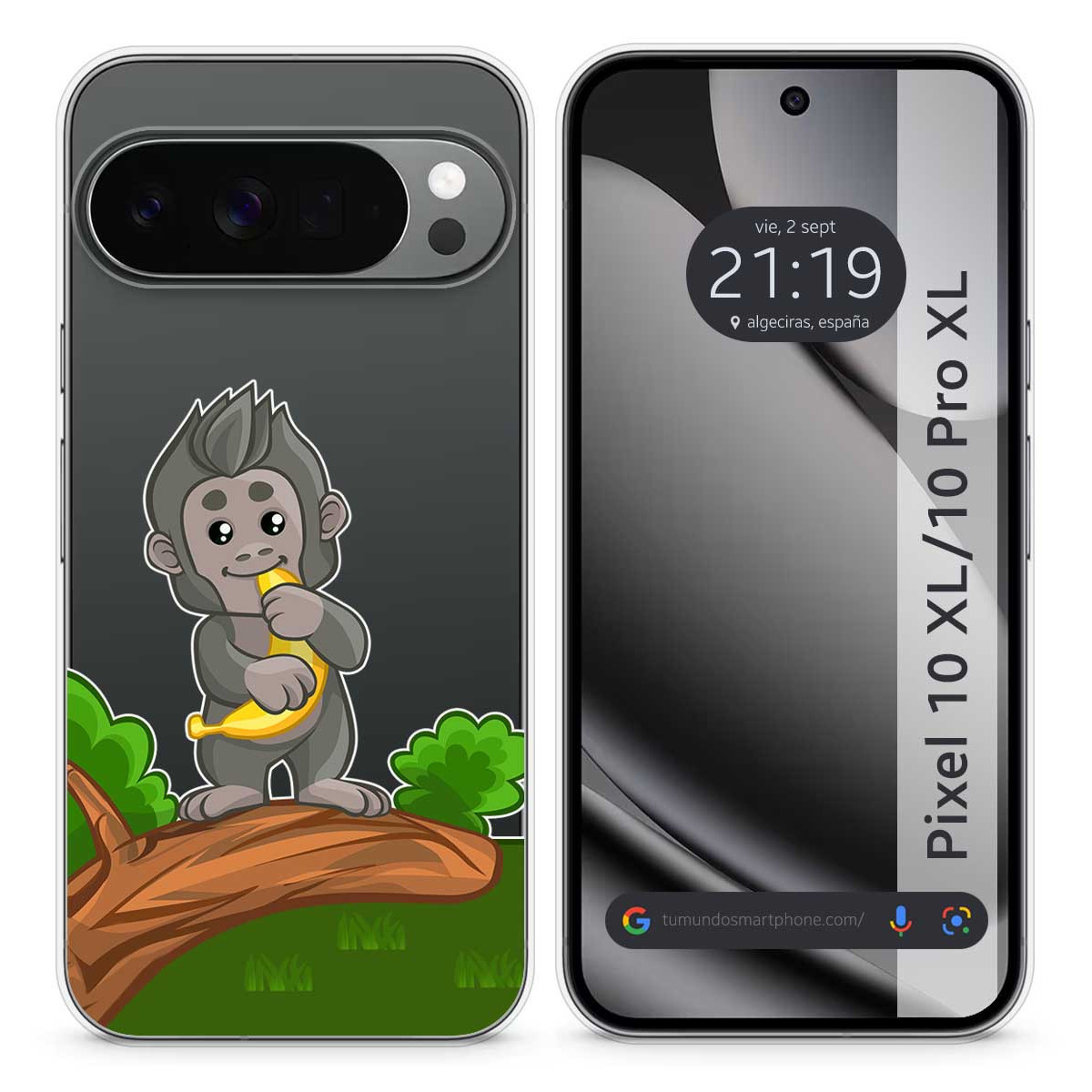 Funda Silicona Transparente para Google Pixel...