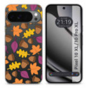 Funda Silicona Transparente para Google Pixel 10 Pro XL 5G diseño Otoño Dibujos