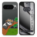 Funda Silicona Transparente para Google Pixel 10 Pro XL 5G diseño Panda Dibujos