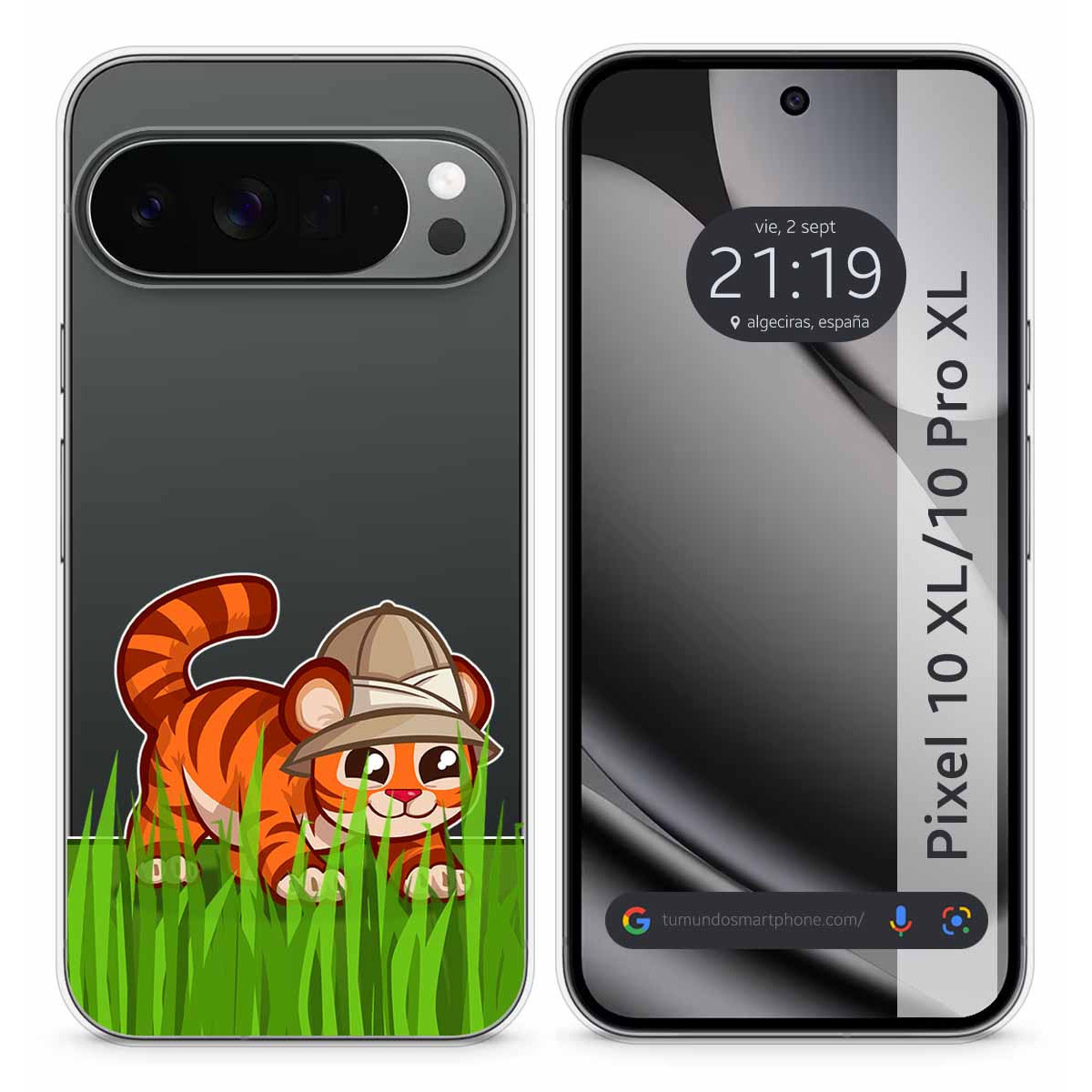 Funda Silicona Transparente para Google Pixel...