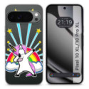 Funda Silicona Transparente para Google Pixel 10 Pro XL 5G diseño Unicornio Dibujos