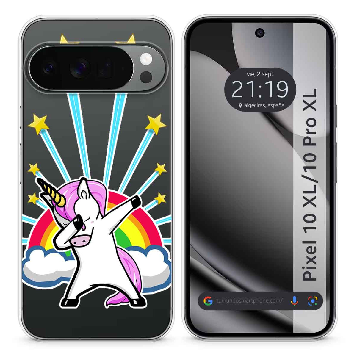 Funda Silicona Transparente para Google Pixel...