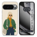 Funda Silicona para Google Pixel 10 Pro XL 5G diseño Mujer 03 Dibujos