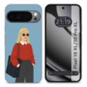 Funda Silicona para Google Pixel 10 Pro XL 5G diseño Mujer 04 Dibujos