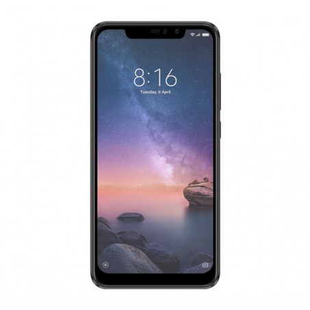 Protector Cristal Templado Frontal Completo Negro para Xiaomi Redmi Note 6 Pro Vidrio