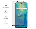Protector Cristal Templado Frontal Completo Negro para Huawei Mate 20 Vidrio