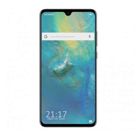 Protector Cristal Templado Frontal Completo Negro para Huawei Mate 20 Vidrio