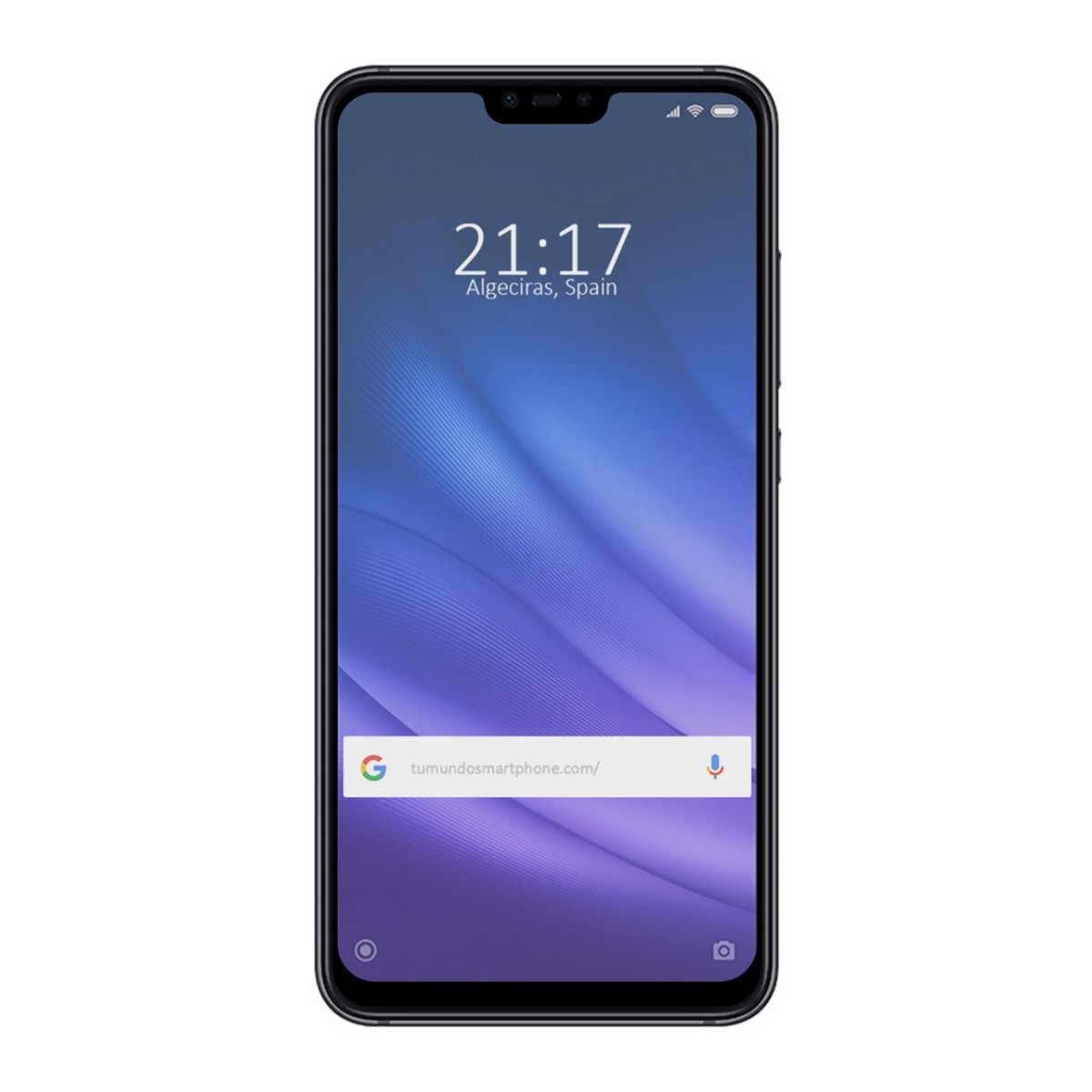 Protector Cristal Templado Frontal Completo Negro para Xiaomi Mi 8 Lite Vidrio