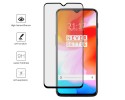 Protector Cristal Templado Frontal Completo Negro para Oneplus 6T Vidrio