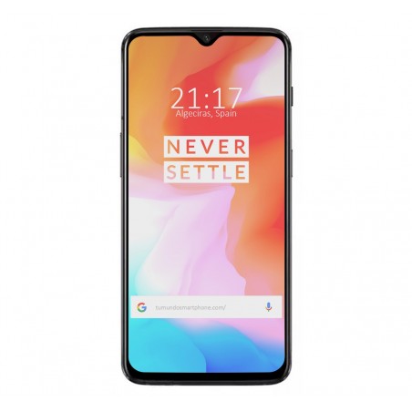 Protector Cristal Templado Frontal Completo Negro para Oneplus 6T Vidrio