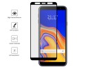 Protector Cristal Templado Frontal Completo Negro para Samsung Galaxy J6+ Plus Vidrio