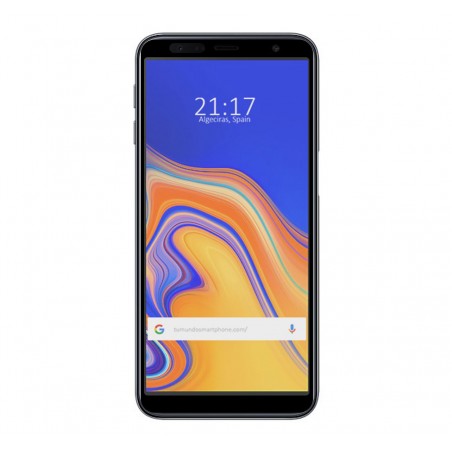 Protector Cristal Templado Frontal Completo Negro para Samsung Galaxy J6+ Plus Vidrio