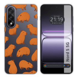 Funda Silicona Transparente para OnePlus Nord 5 5G diseño...