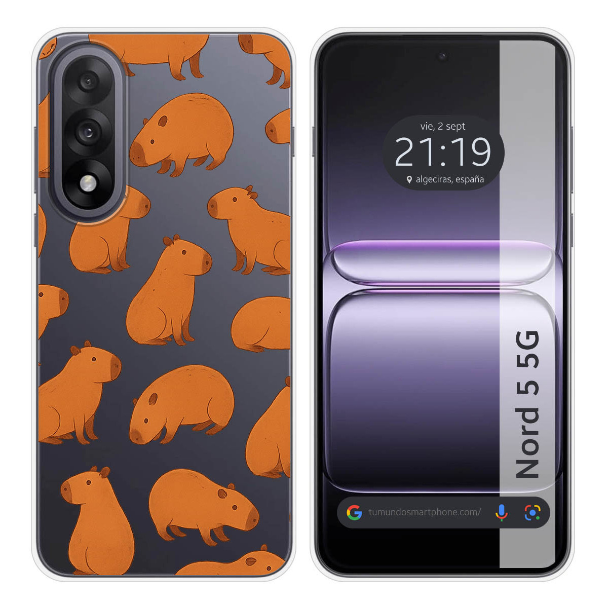 Funda Silicona Transparente para OnePlus Nord 5...