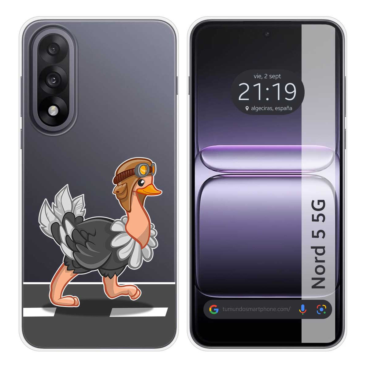 Funda Silicona Transparente para OnePlus Nord 5...