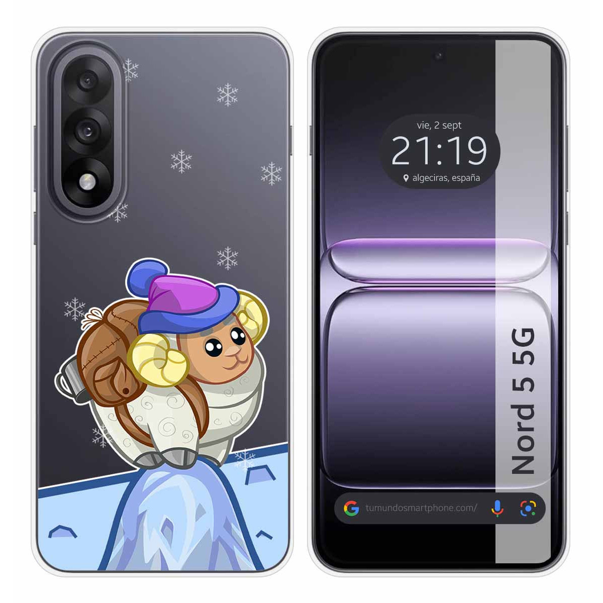 Funda Silicona Transparente para OnePlus Nord 5...